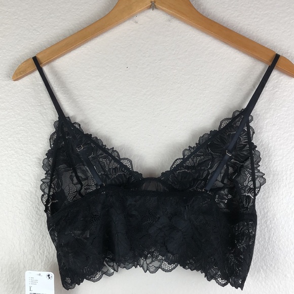 Free People Everyday Lace Longline Bralette 2 SET - Picture 6 of 8